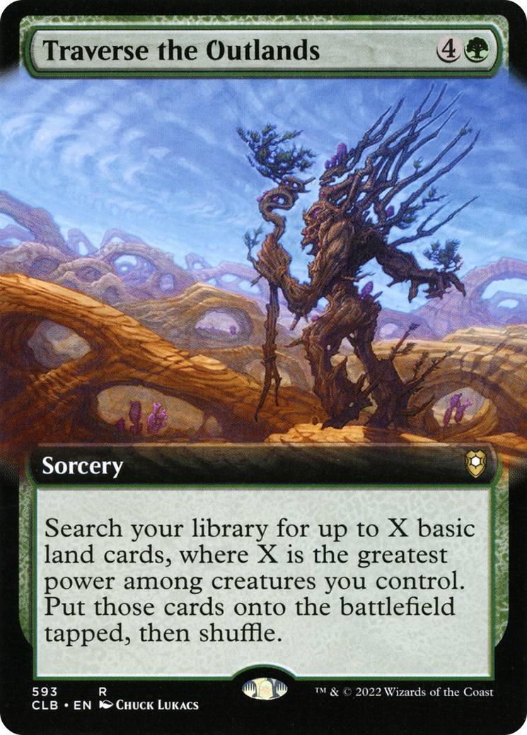 {R} Traverse the Outlands (Extended Art) [Commander Legends: Battle for Baldur's Gate][CLB 593]