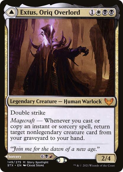 {R} Extus, Oriq Overlord // Awaken the Blood Avatar [Strixhaven: School of Mages][STX 149]