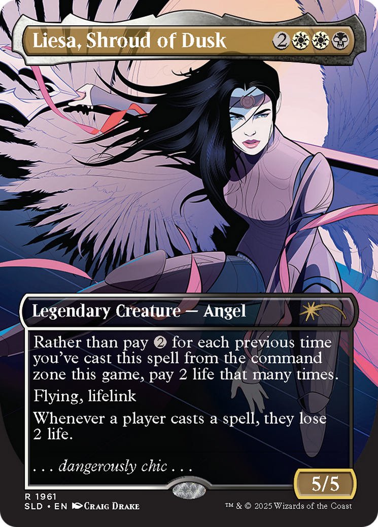 Liesa, Shroud of Dusk [SLD 1961]  (Borderless) Foil
