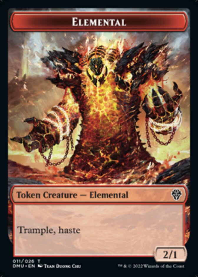 {T} Soldier // Elemental Double-sided Token [Dominaria United Tokens][TDMU 004]