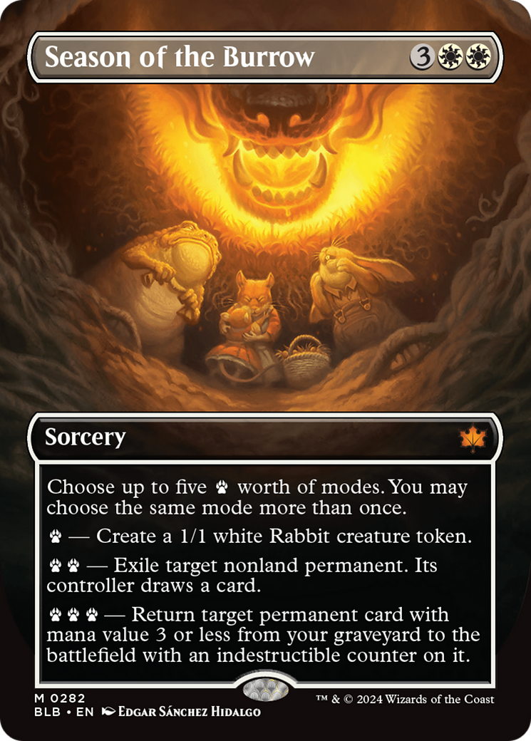 {@R} Season of the Burrow (Borderless) [Bloomburrow][BLB 282]