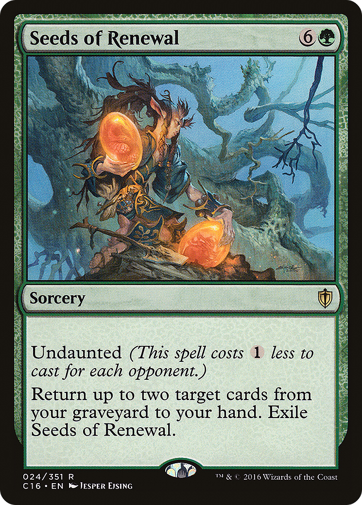 {R} Seeds of Renewal [Commander 2016][C16 024]