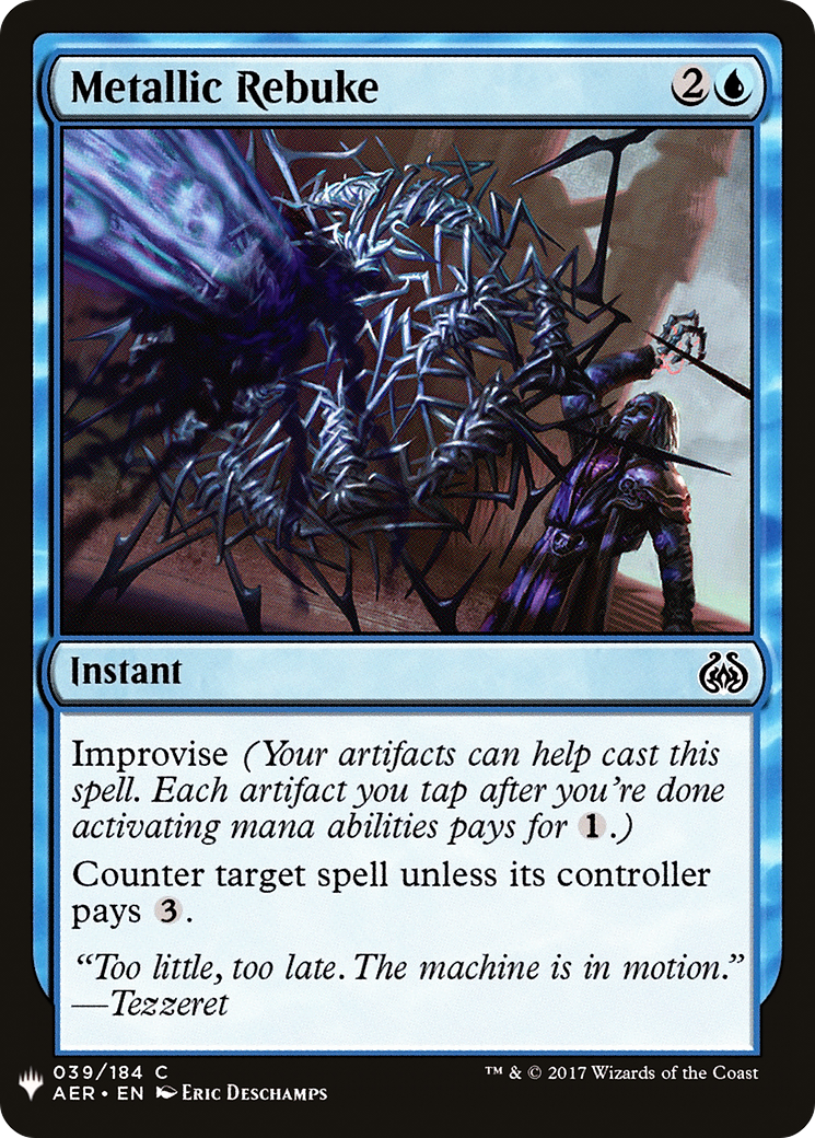{C} Metallic Rebuke [Mystery Booster][LS AER 039]