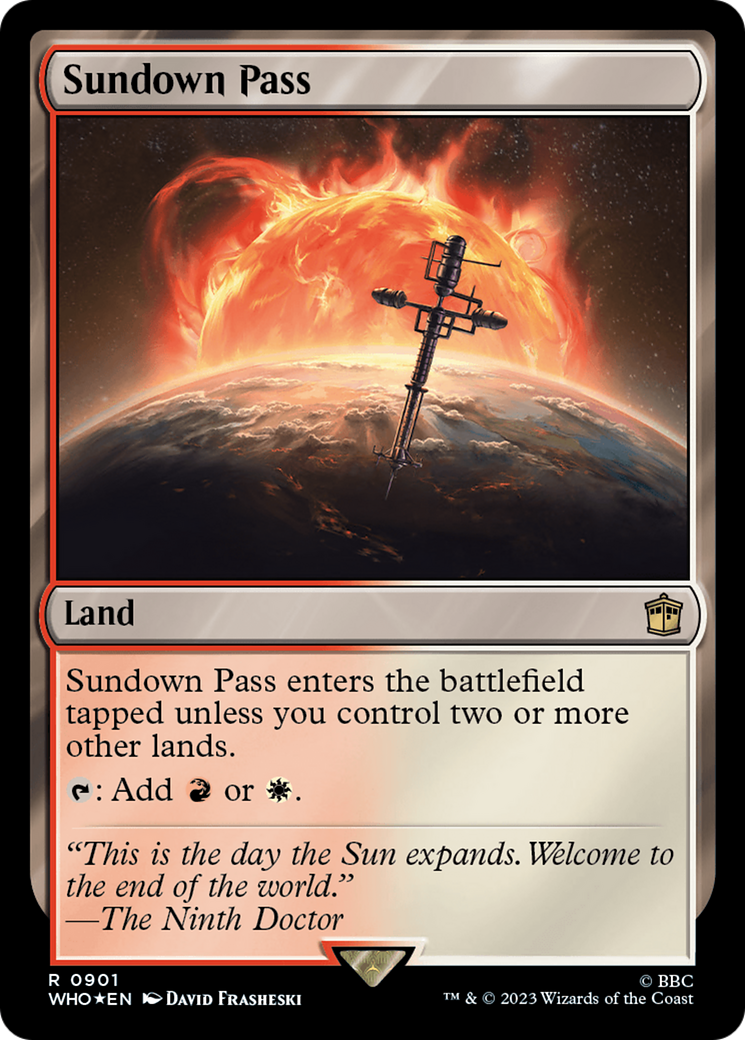 {R} Sundown Pass (Surge Foil) [Doctor Who][WHO 901]