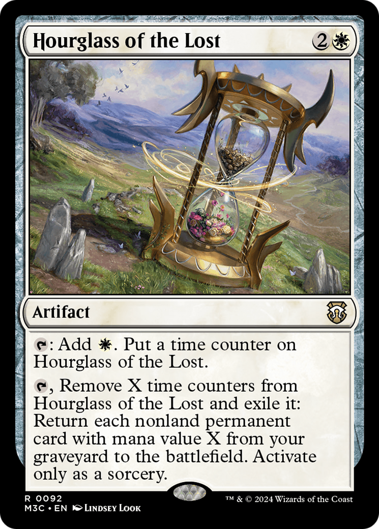 {R} Hourglass of the Lost (Ripple Foil) [Modern Horizons 3 Commander][RPF M3C 092]