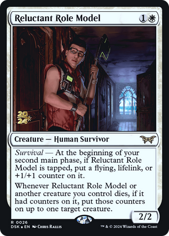 {@R} Reluctant Role Model (0026) [Duskmourn: House of Horror Prerelease Promos][PR DSK 026]