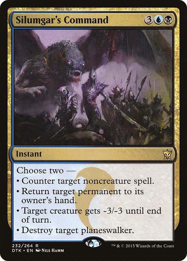 {R} Silumgar's Command [Dragons of Tarkir][DTK 232]