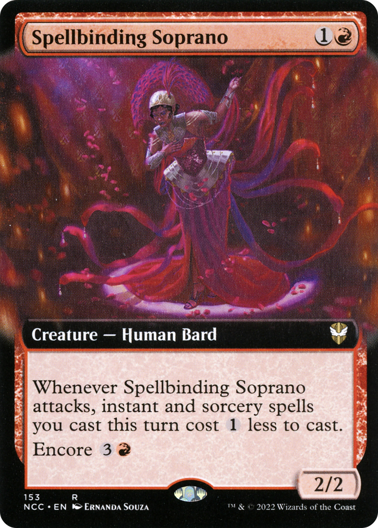 {R} Spellbinding Soprano (Extended Art) [Streets of New Capenna Commander][NCC 153]