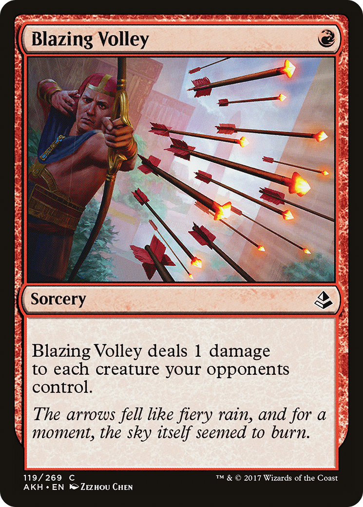 {C} Blazing Volley [Amonkhet][AKH 119]