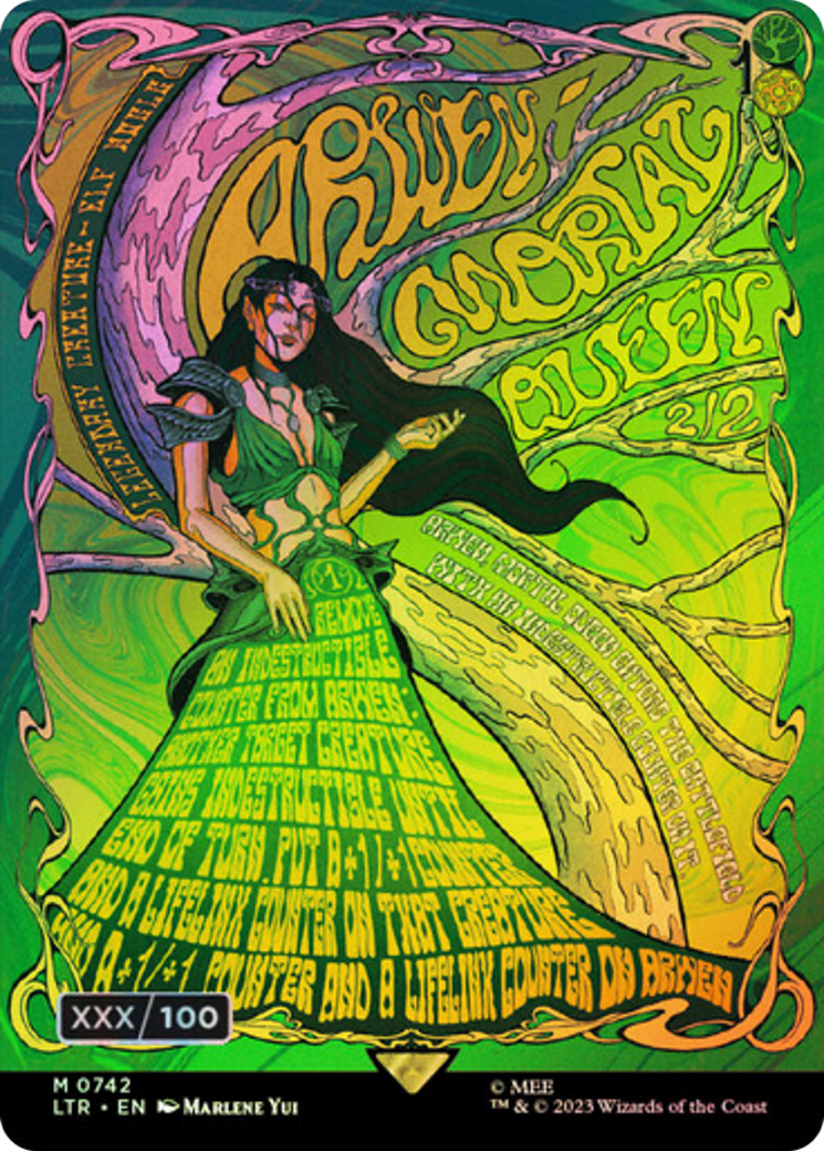 {R} Arwen, Mortal Queen (Borderless Poster) (Serialized) [The Lord of the Rings: Tales of Middle-Earth][SR LTR 742]