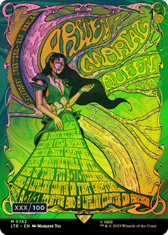 {R} Arwen, Mortal Queen (Borderless Poster) (Serialized) [The Lord of the Rings: Tales of Middle-Earth][SR LTR 742]