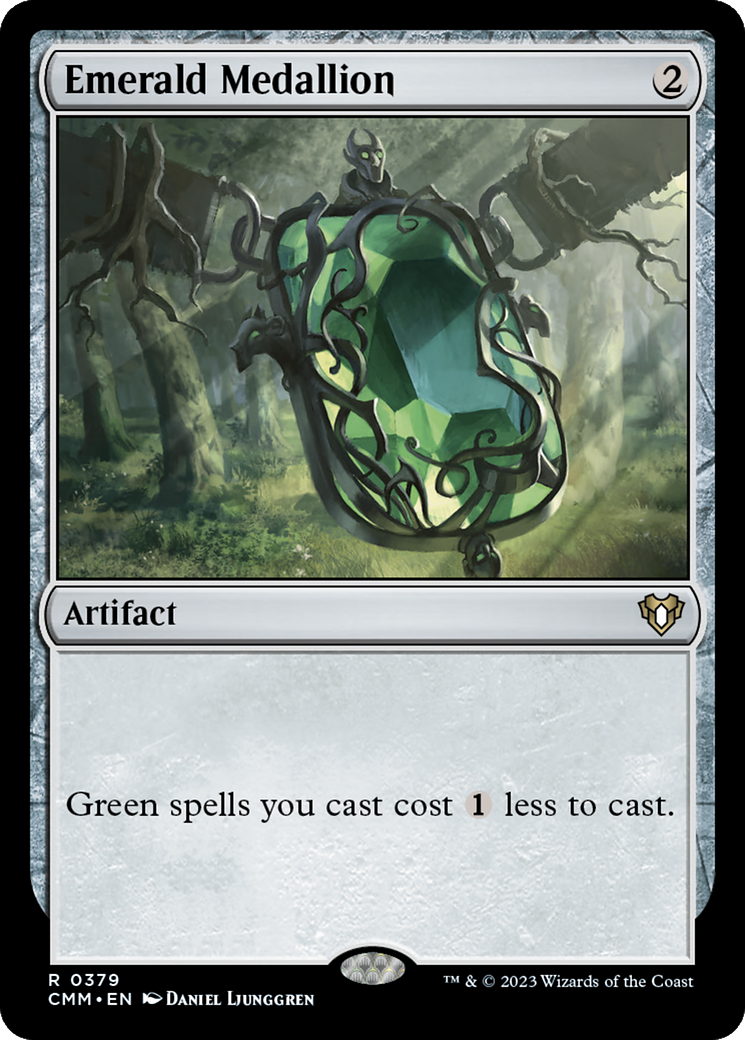 {R} Emerald Medallion [Commander Masters][CMM 379]
