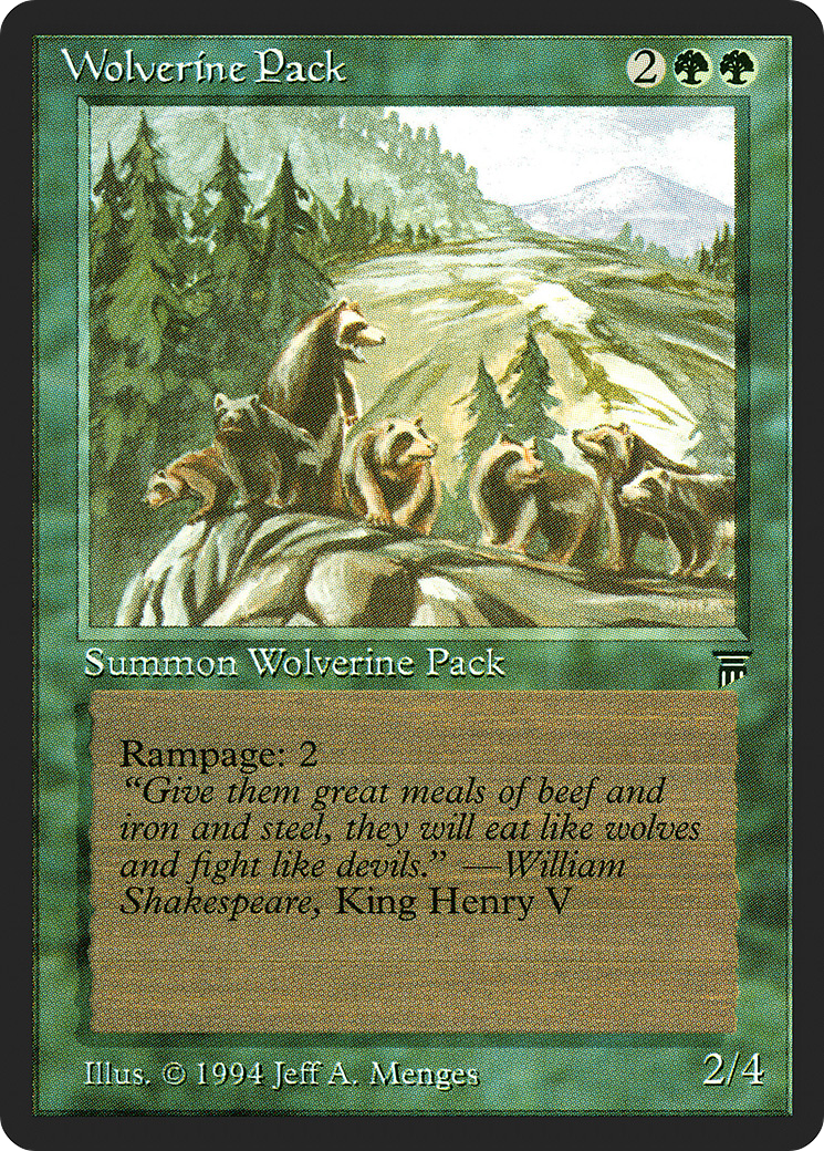 {C} Wolverine Pack [Legends][LEG 214]