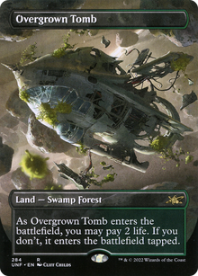 {R} Overgrown Tomb (Borderless) [Unfinity][UNF 284] - Misty Mountain Games