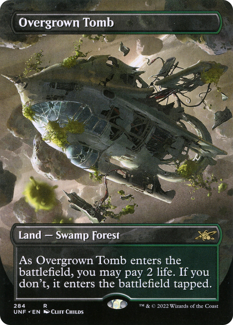 {R} Overgrown Tomb (Borderless) [Unfinity][UNF 284]
