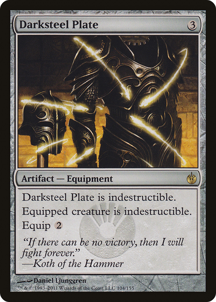 {R} Darksteel Plate [Mirrodin Besieged][MBS 104] - Misty Mountain Games