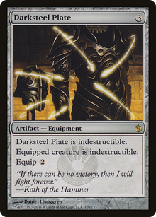 {R} Darksteel Plate [Mirrodin Besieged][MBS 104]