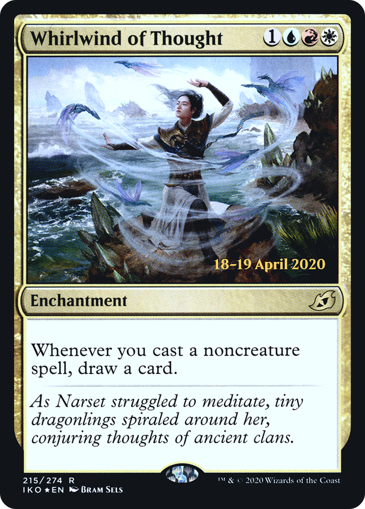{R} Whirlwind of Thought [Ikoria: Lair of Behemoths Prerelease Promos][PR IKO 215]