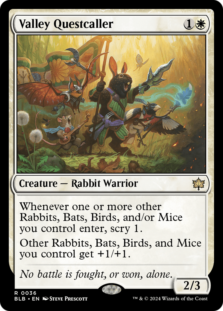 {@R} Valley Questcaller [Bloomburrow][BLB 036]