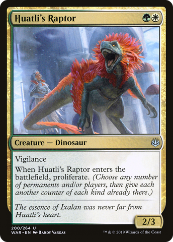 {C} Huatli's Raptor [War of the Spark][WAR 200]