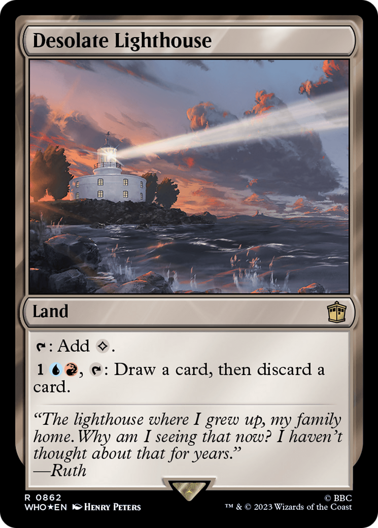 {R} Desolate Lighthouse (Surge Foil) [Doctor Who][WHO 862]