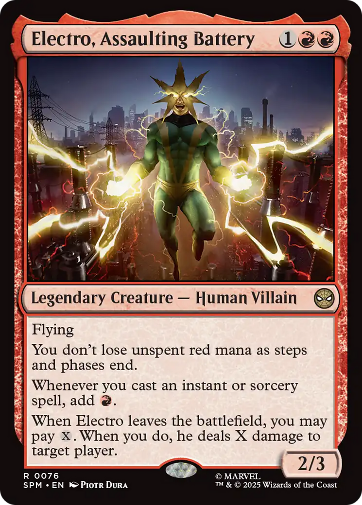 {@@ SPM R} Electro, Assaulting Battery [Marvel's Spider-Man] [SPM 076]