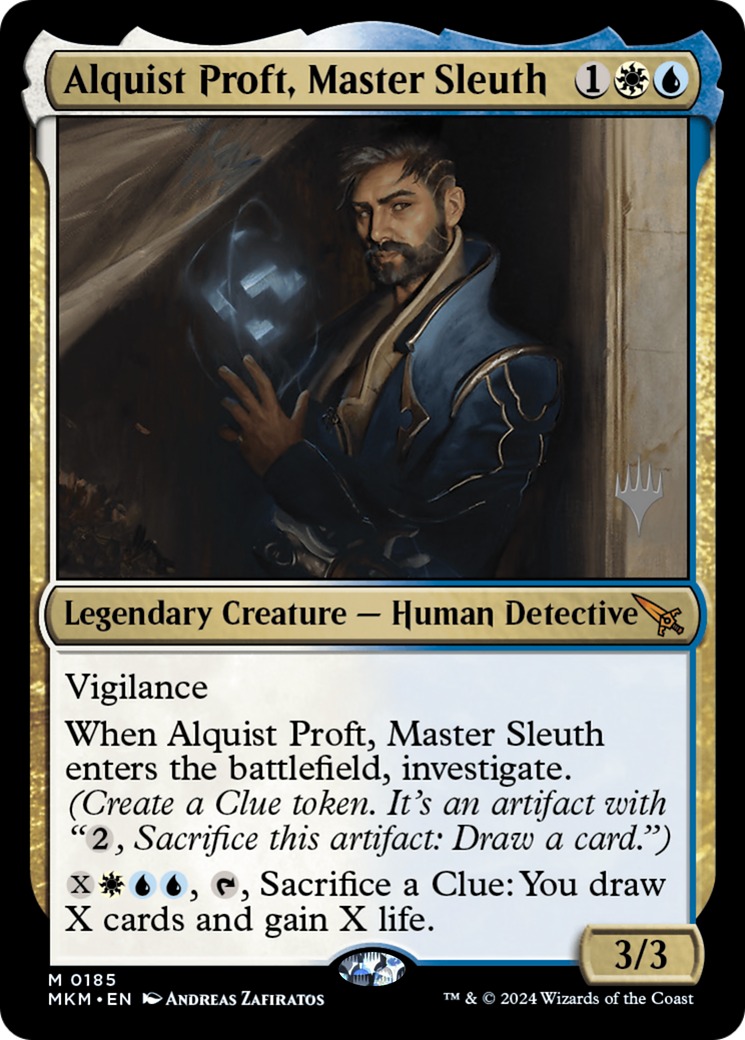 {R} Alquist Proft, Master Sleuth (Promo Pack) [Murders at Karlov Manor Promos][PP MKM 185]