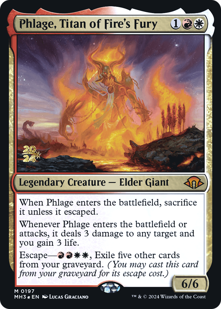 {R} Phlage, Titan of Fire's Fury [Modern Horizons 3 Prerelese Promos][PR PMH3 197]