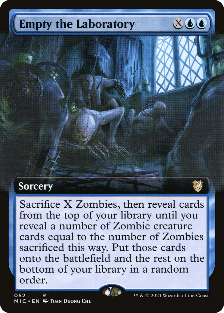 {R} Empty the Laboratory (Extended Art) [Innistrad: Midnight Hunt Commander][MIC 052]