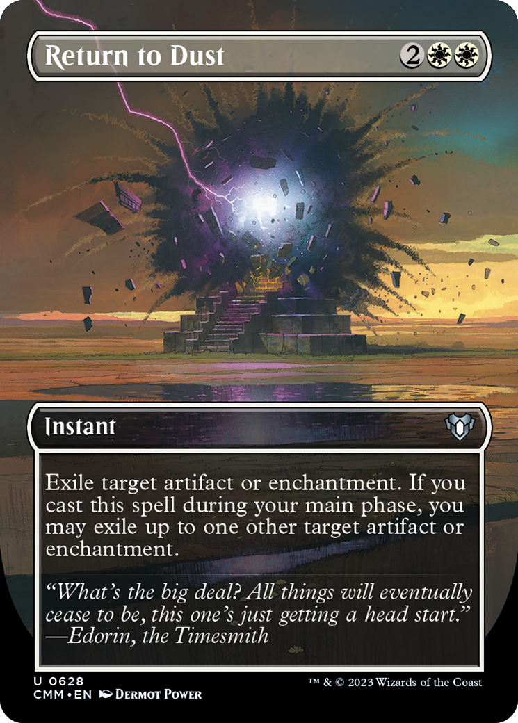 {C} Return to Dust (Borderless Alternate Art) [Commander Masters][CMM 628]