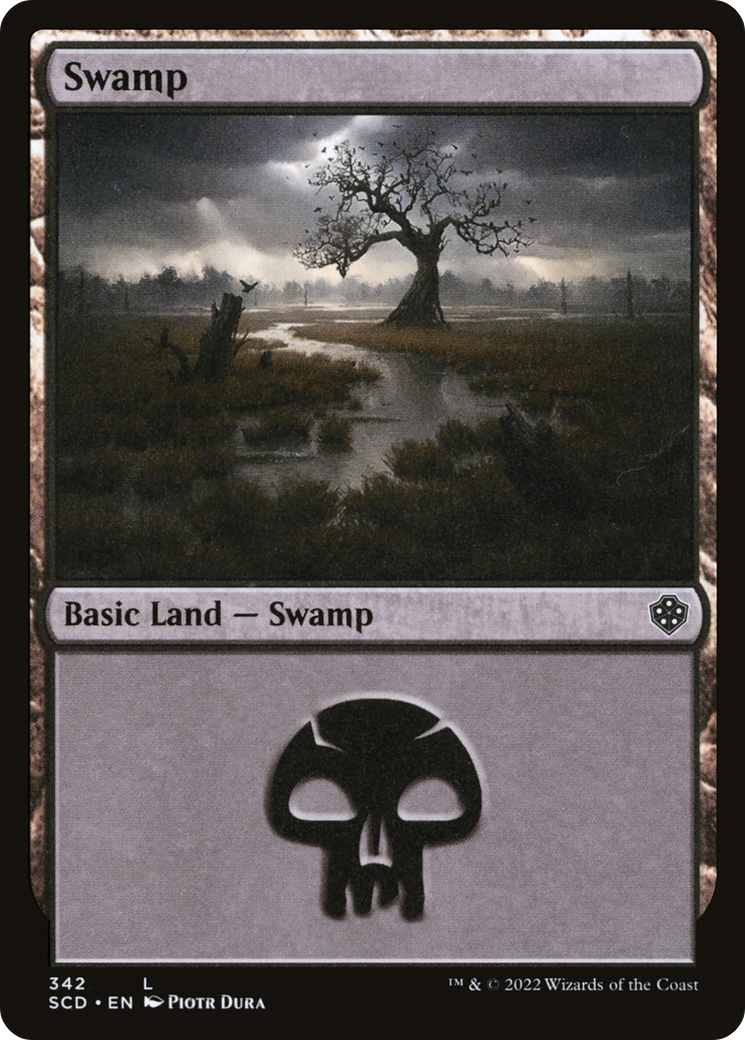 {B}[SCD 342] Swamp (342) [Starter Commander Decks]