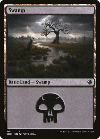 {B}[SCD 342] Swamp (342) [Starter Commander Decks]