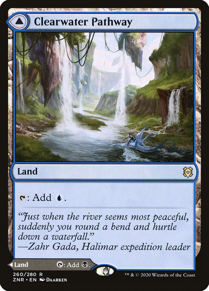 {R} Clearwater Pathway // Murkwater Pathway [Zendikar Rising][ZNR 260]