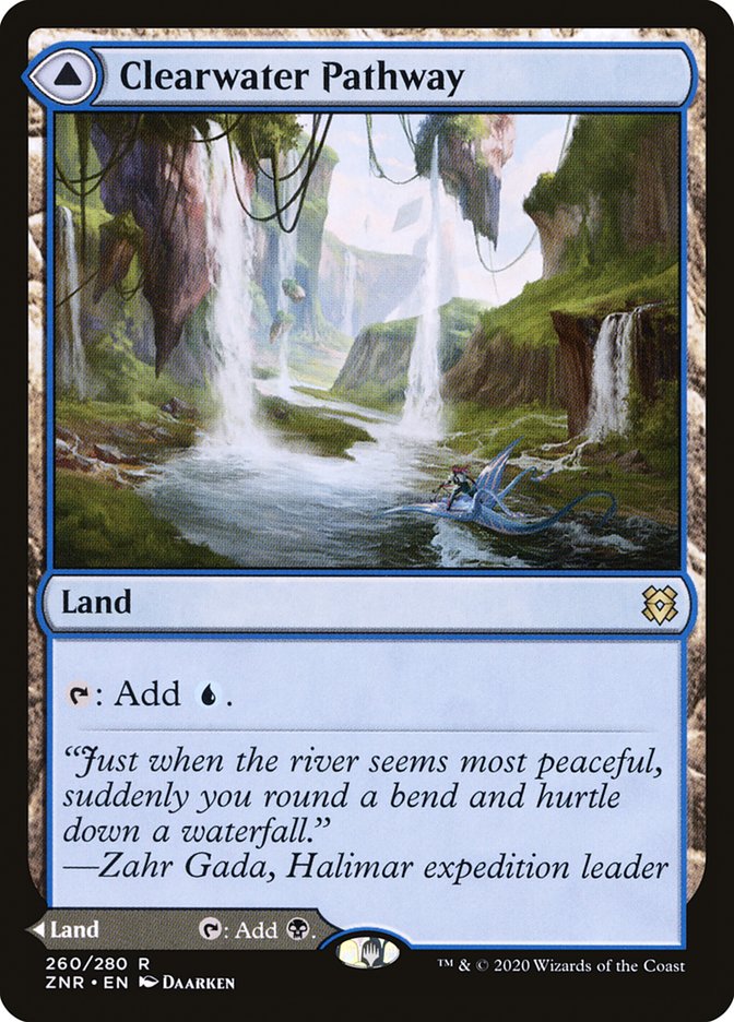 {R} Clearwater Pathway // Murkwater Pathway [Zendikar Rising][ZNR 260]