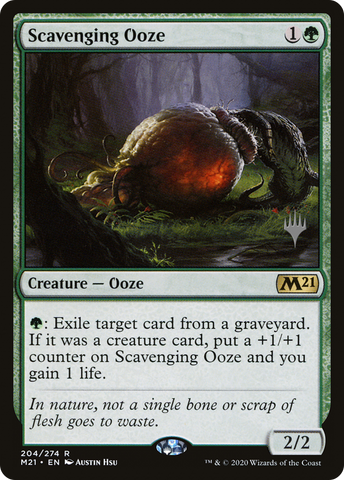 {R} Scavenging Ooze (Promo Pack) [Core Set 2021 Promos][PP M21 204]