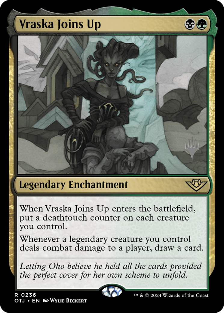 {@R} Vraska Joins Up (Promo Pack) [Outlaws of Thunder Junction Promos][PP OTJ 236]