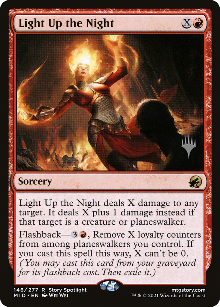 {R} Light Up the Night (Promo Pack) [Innistrad: Midnight Hunt Promo Pack][PP MID 146]