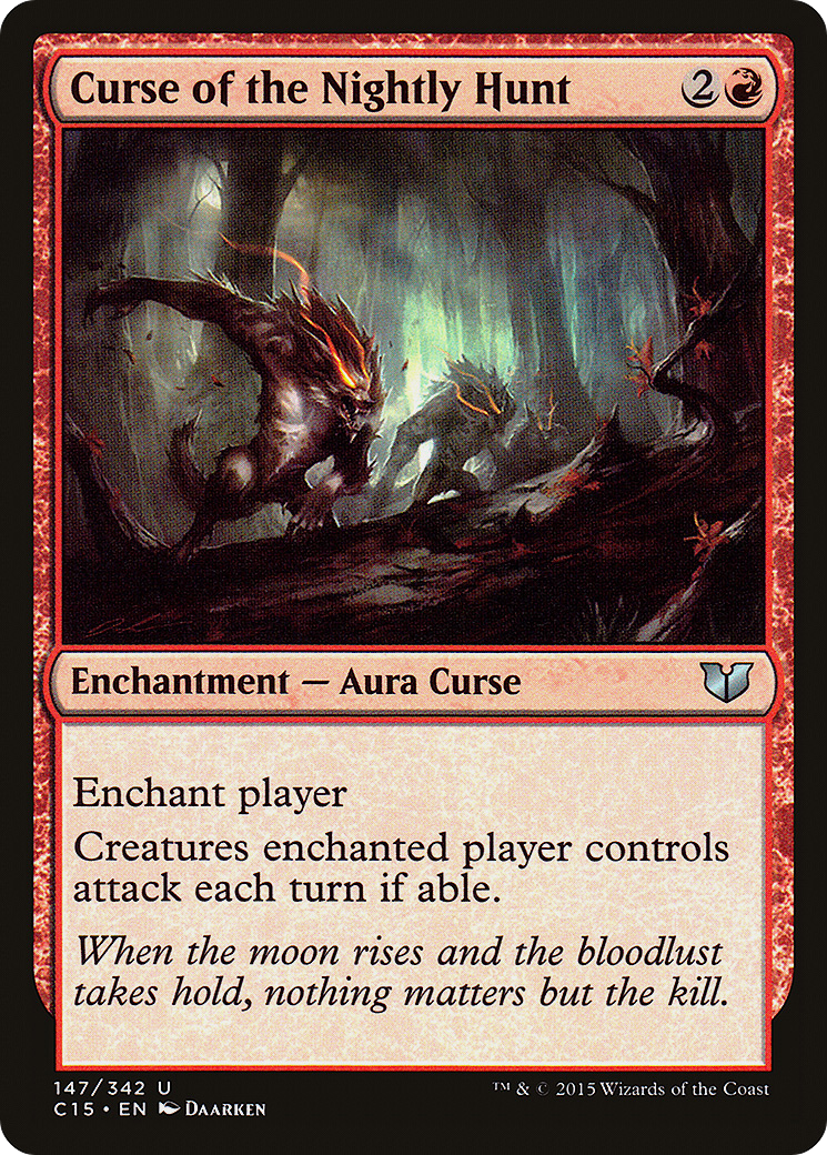{C} Curse of the Nightly Hunt [Commander 2015][C15 147]