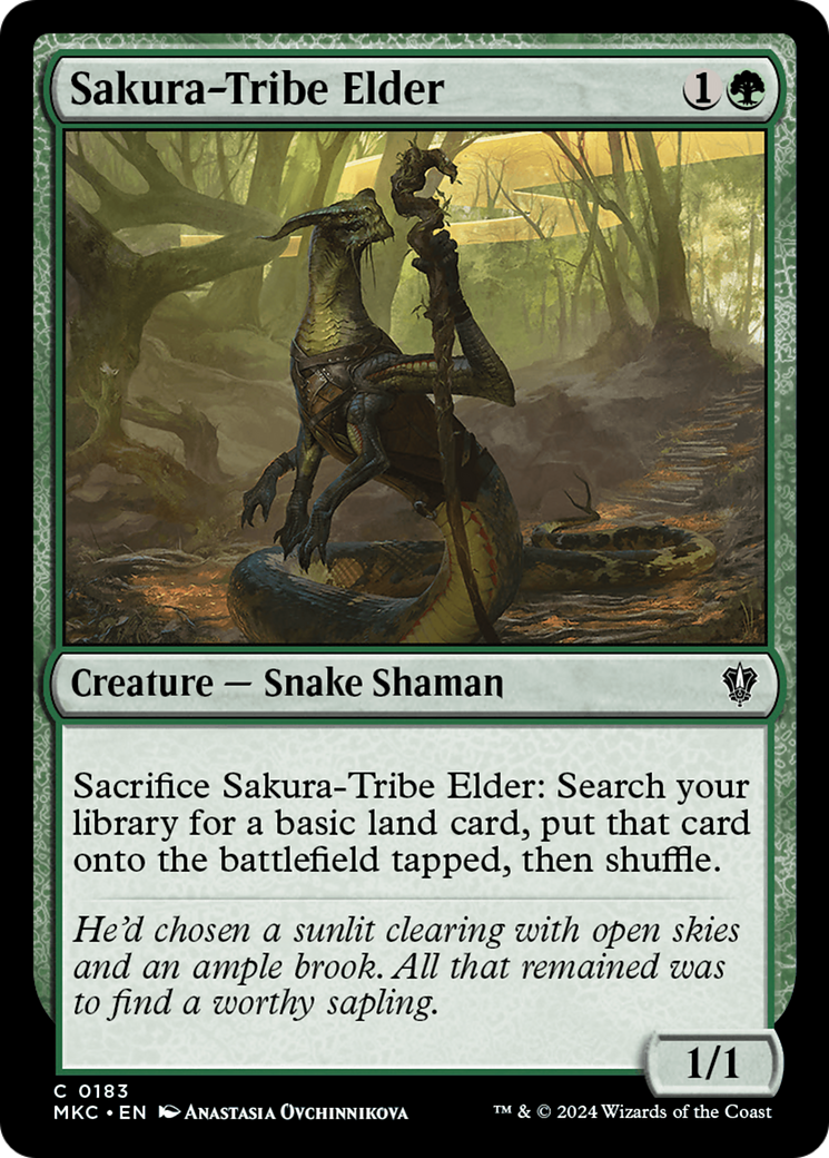 {C} Sakura-Tribe Elder [Murders at Karlov Manor Commander][MKC 183]