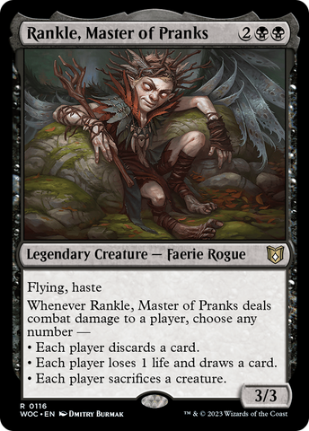 {R} Rankle, Master of Pranks [Wilds of Eldraine Commander][WOC 116]