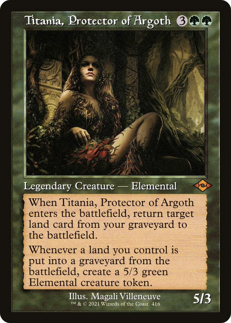 {R} Titania, Protector of Argoth (Retro Frame) (Foil) [Modern Horizons 2] [MH2 416]