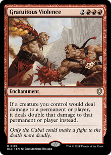 {R} Gratuitous Violence [Bloomburrow Commander][BLC 197]