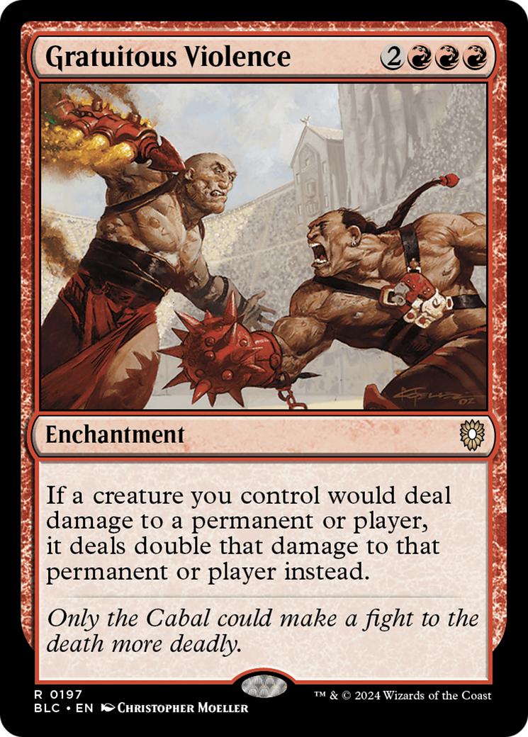 {R} Gratuitous Violence [Bloomburrow Commander][BLC 197]