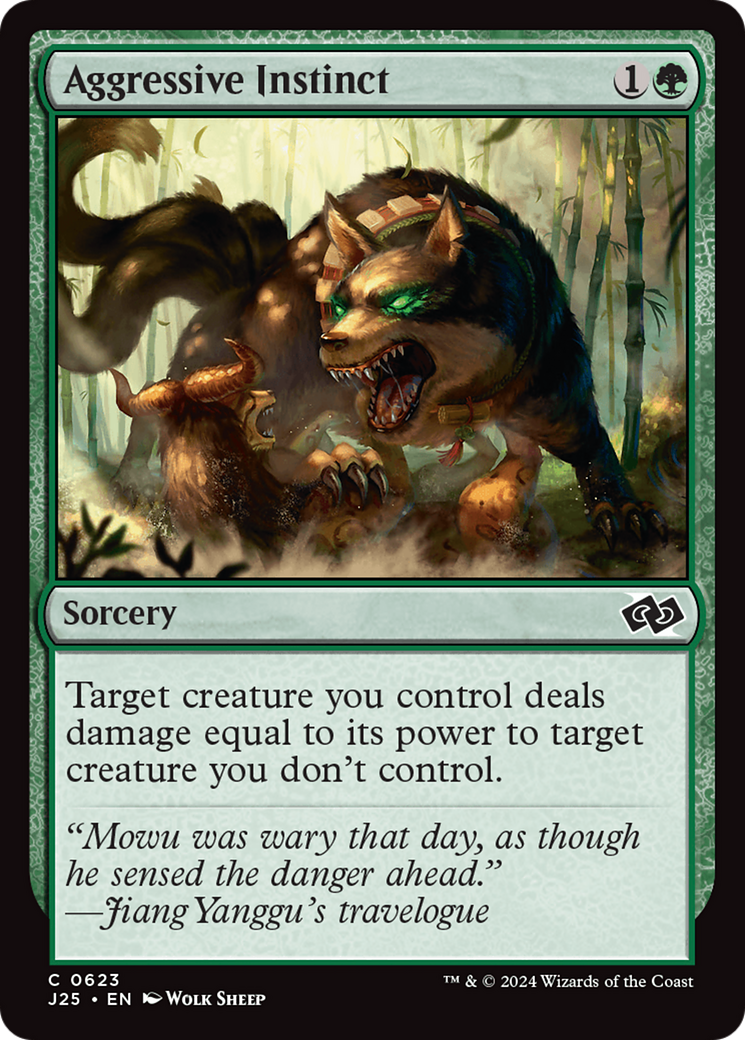 {C} Aggressive Instinct [Foundations Jumpstart][J25 623]