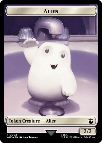 {T} Alien // Cyberman Double-Sided Token [Doctor Who Tokens][TWHO 2//24]