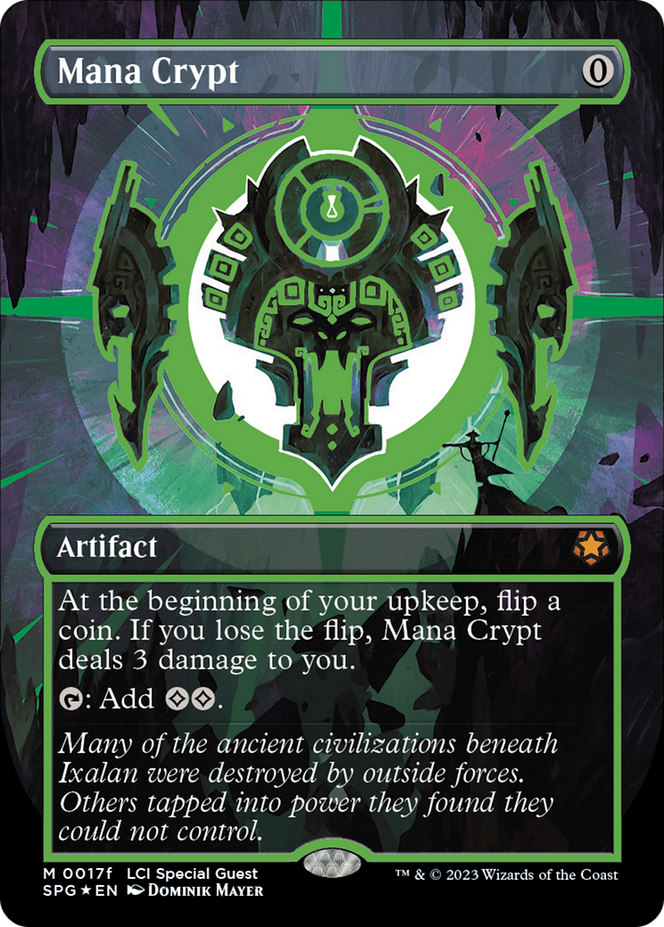 {R} Mana Crypt (0017f) (Borderless) [The Lost Caverns of Ixalan Special Guests][SPG 17F]