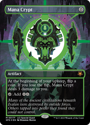 {R} Mana Crypt (0017f) (Borderless) [The Lost Caverns of Ixalan Special Guests][SPG 17F]