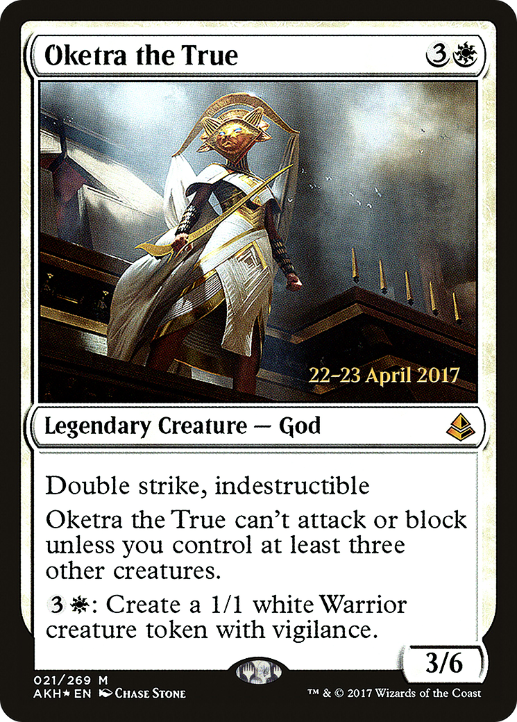 {R} Oketra the True [Amonkhet Prerelease Promos][PR AKH 021]