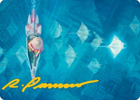 {A} Discover the Impossible Art Card (Gold-Stamped Signature) [Kamigawa: Neon Dynasty Art Series][GS ANEO 043]