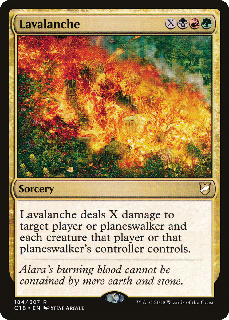 {R} Lavalanche [Commander 2018][C18 184]